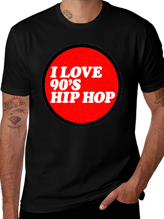 I Love 90s Hip Hop Graphic Tee - Classic Retro Style