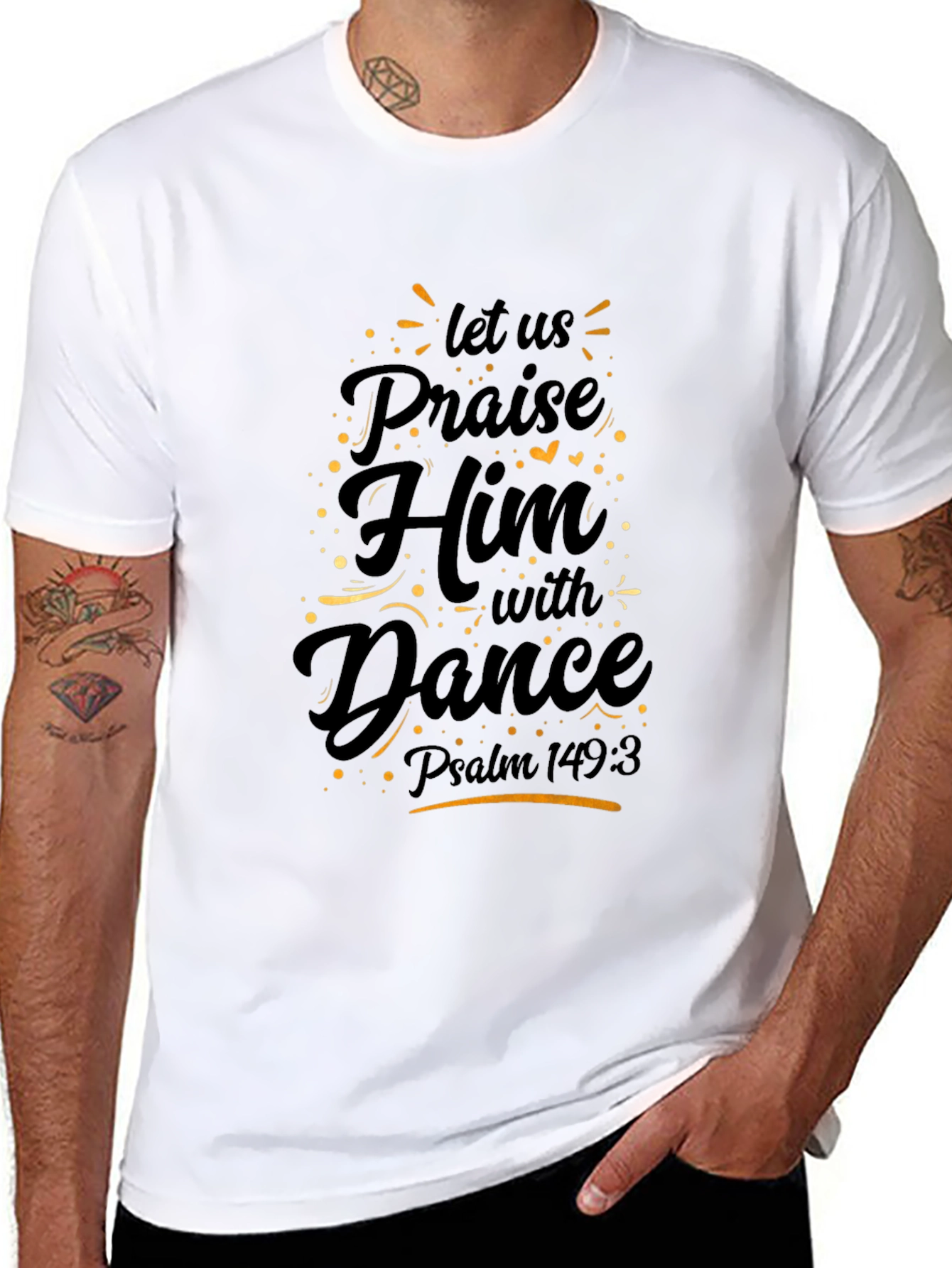 Praise Him with Dance Black T-Shirt