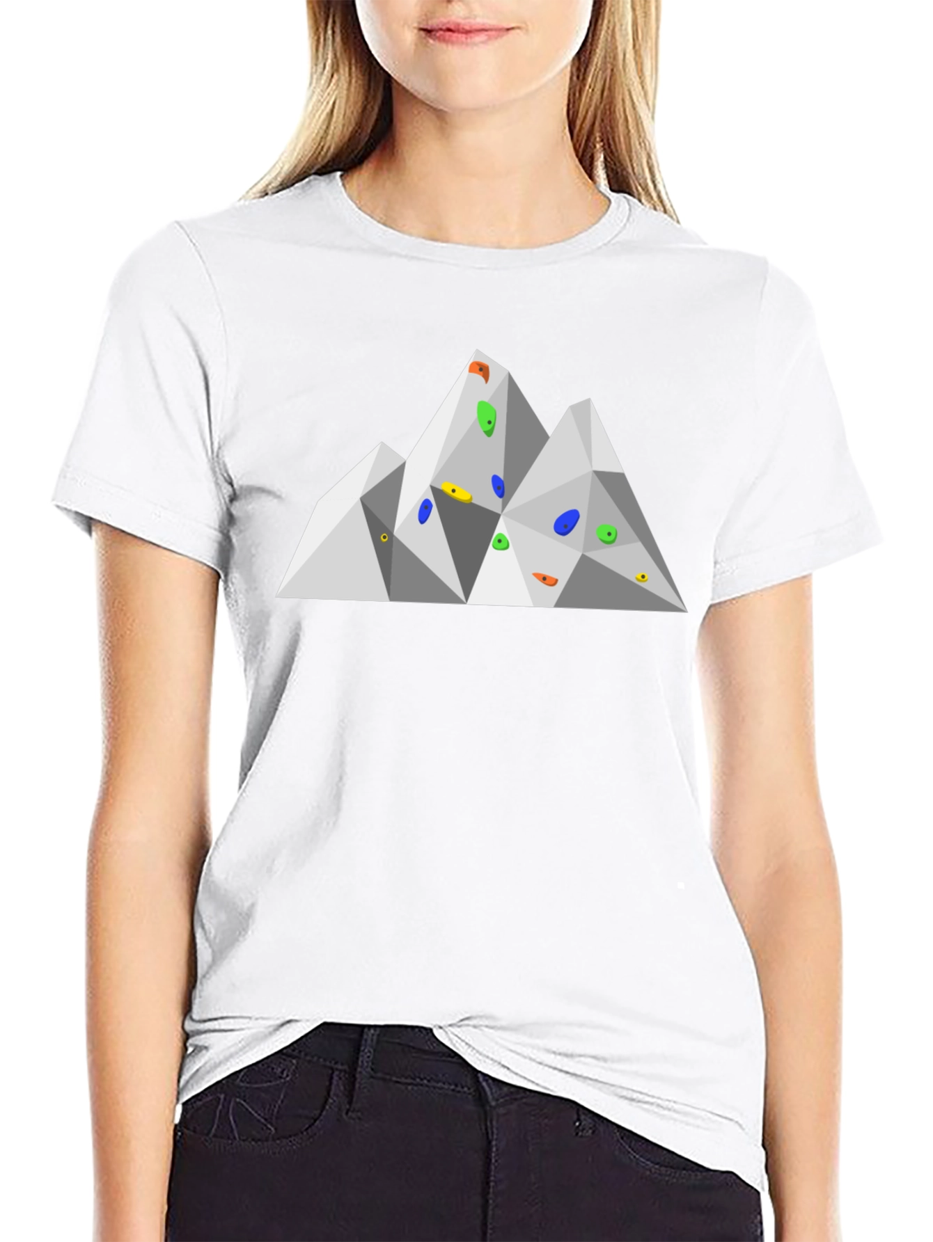 Geometric Mountain Climbing T-Shirt