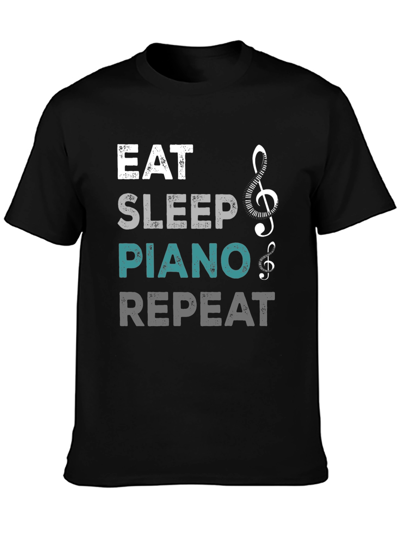 Eat Sleep Piano Repeat Graphic Tee