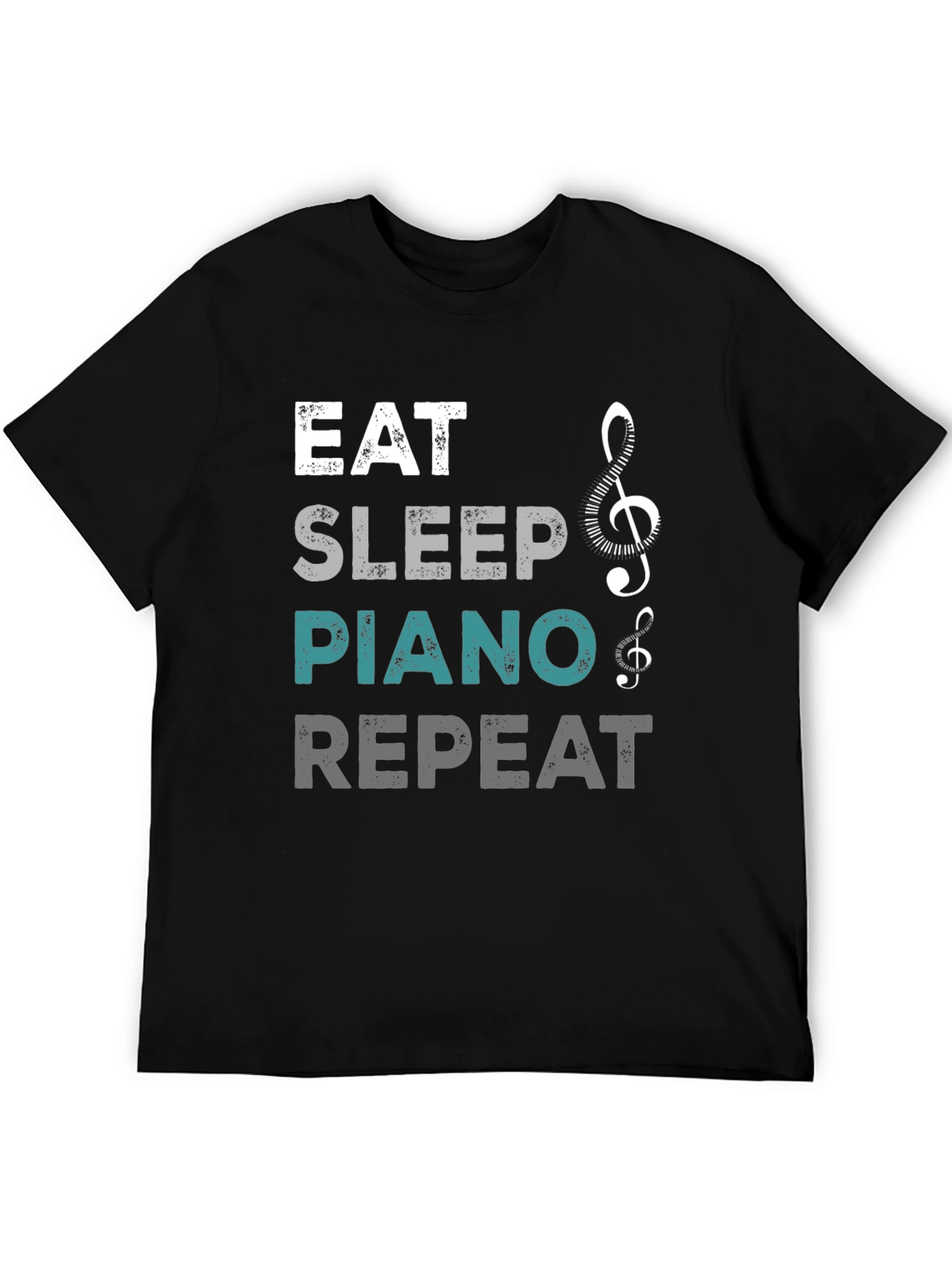 Eat Sleep Piano Repeat Graphic Tee