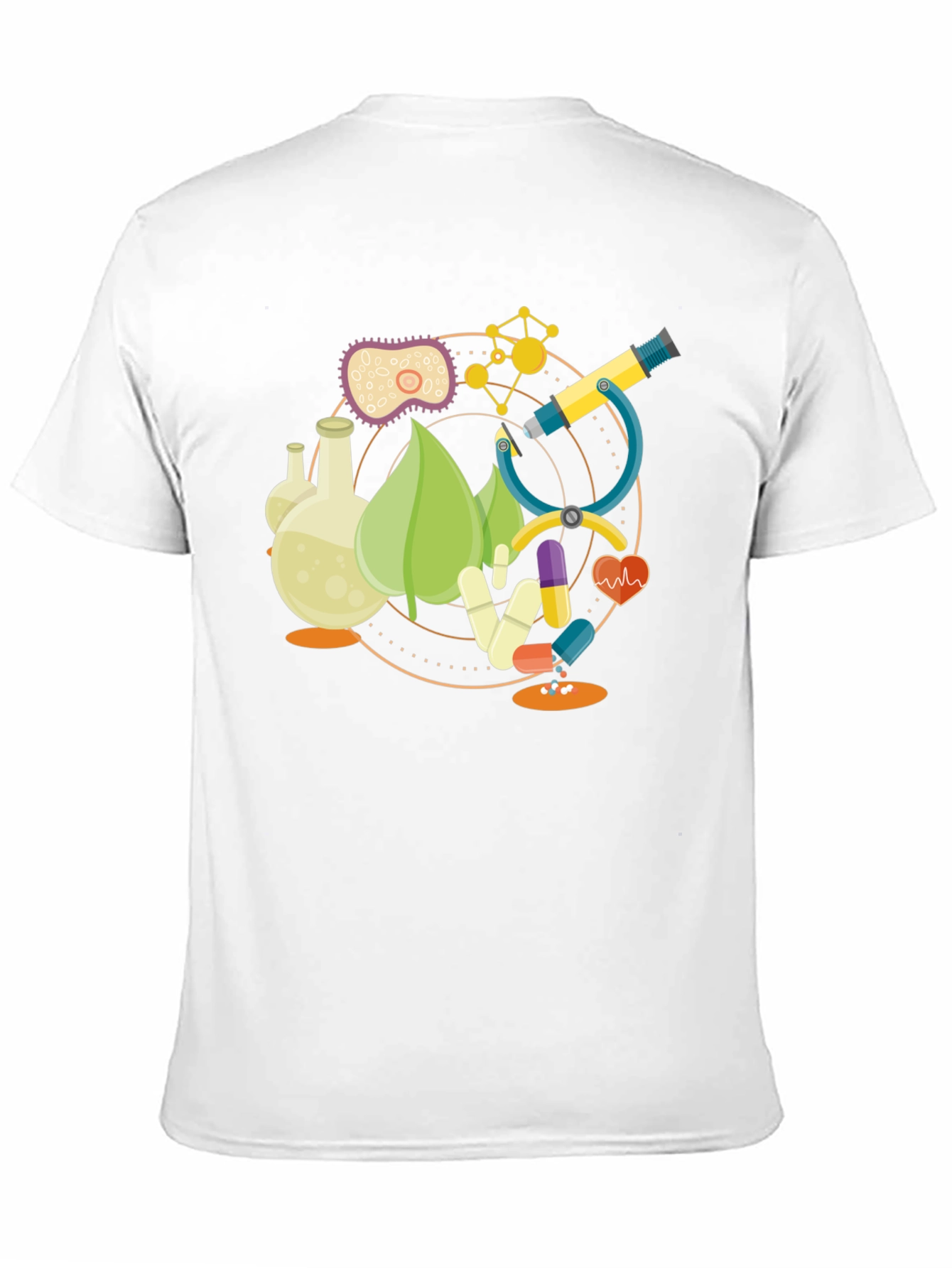 Science Graphic T-Shirt - Black Cotton Blend Tee