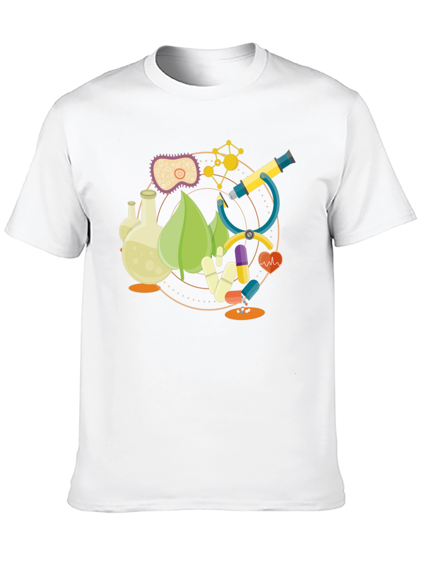 Science Graphic T-Shirt - Black Cotton Blend Tee