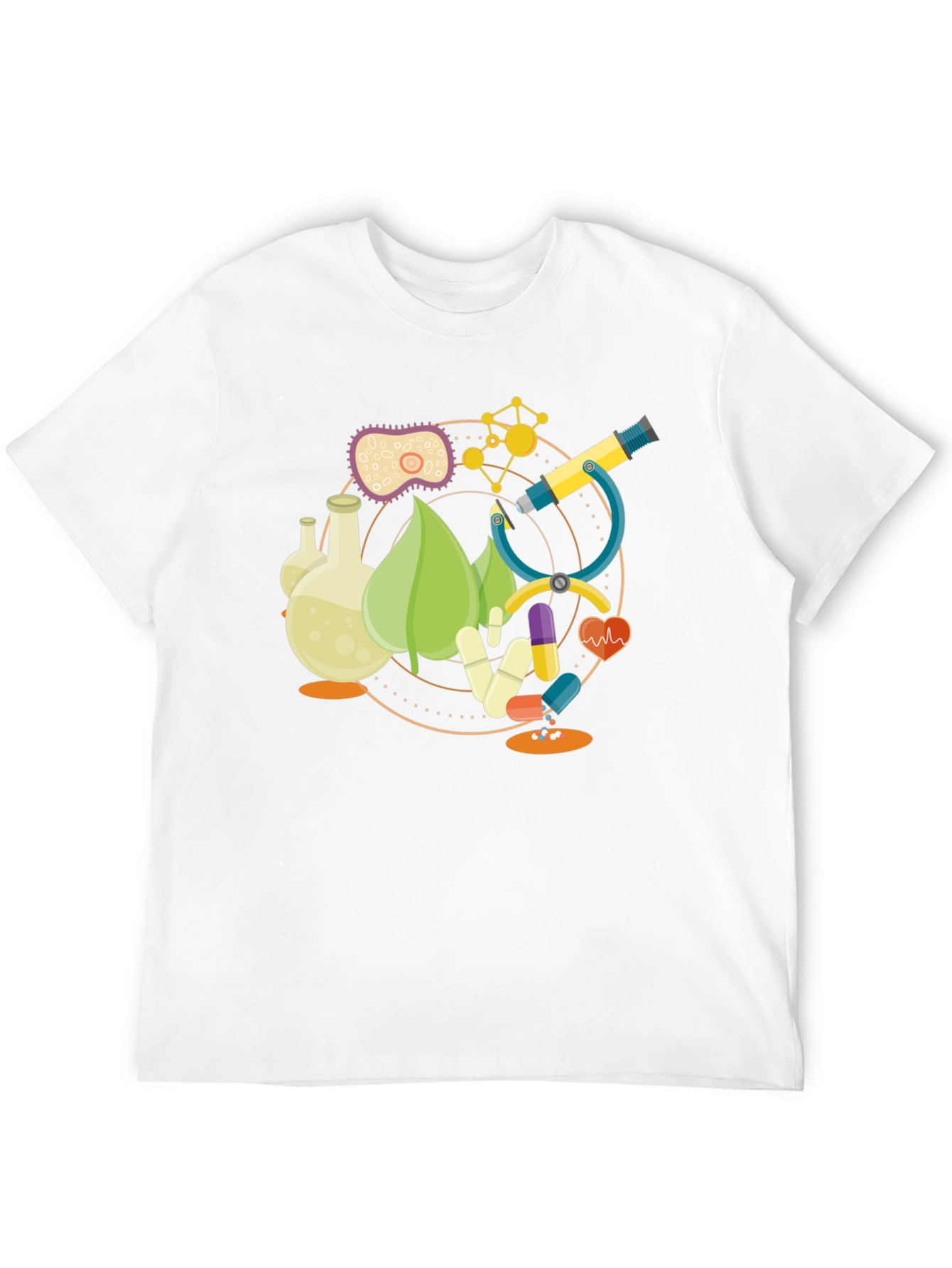 Science Graphic T-Shirt - Black Cotton Blend Tee
