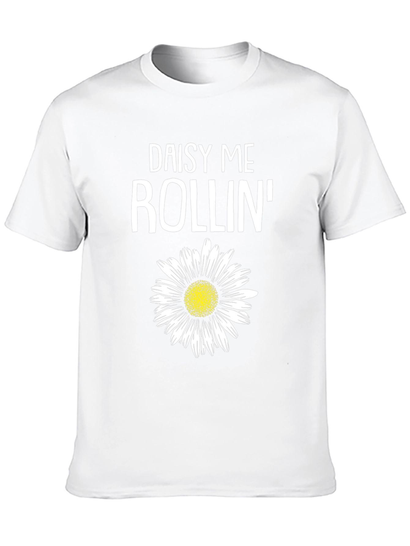 Daisy Me Rollin Graphic Tee - Black Cotton T-Shirt