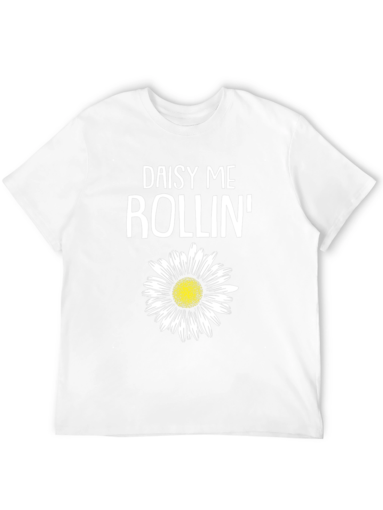 Daisy Me Rollin Graphic Tee - Black Cotton T-Shirt