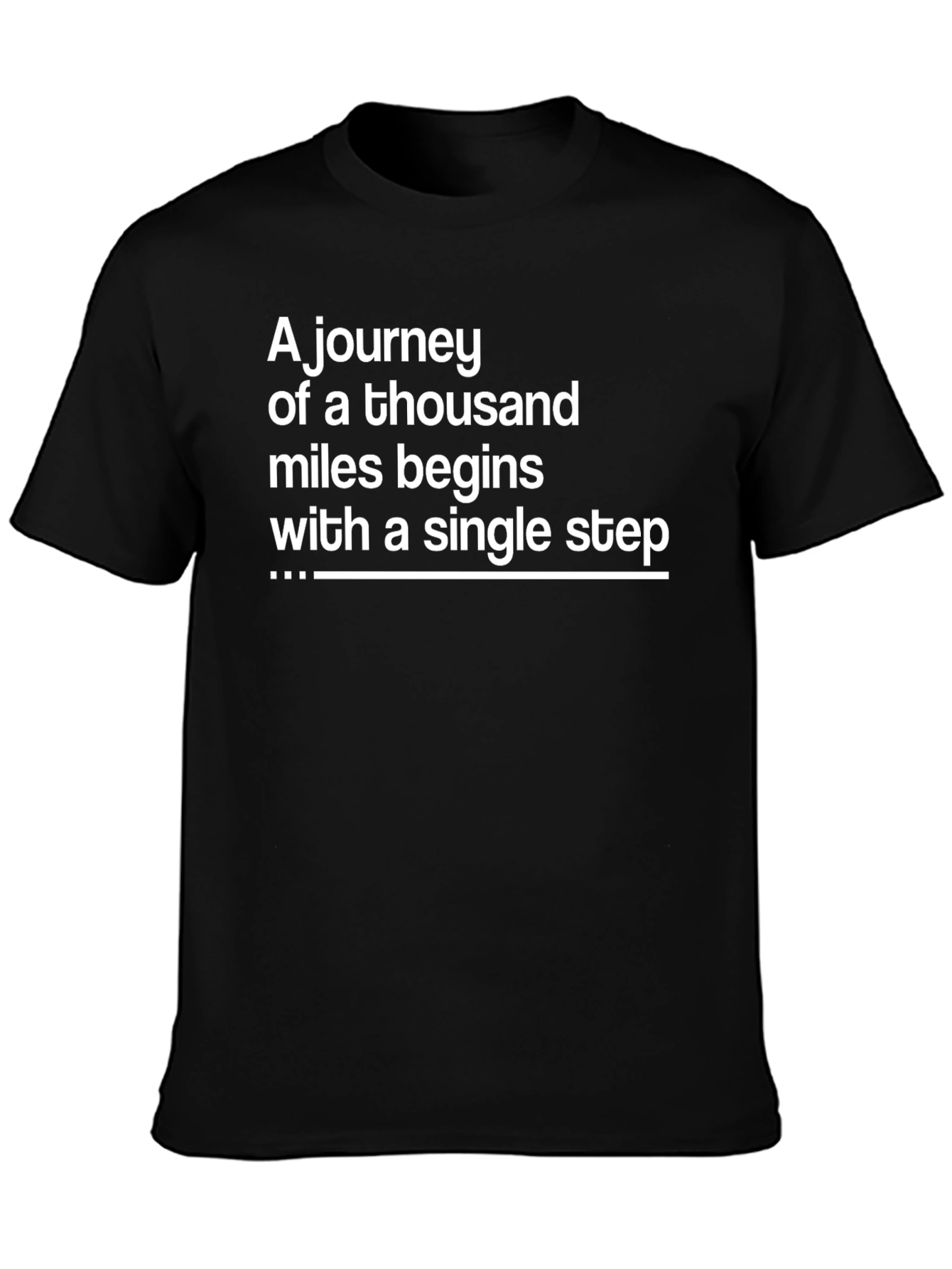 Inspirational Journey T-Shirt - Single Step Quote