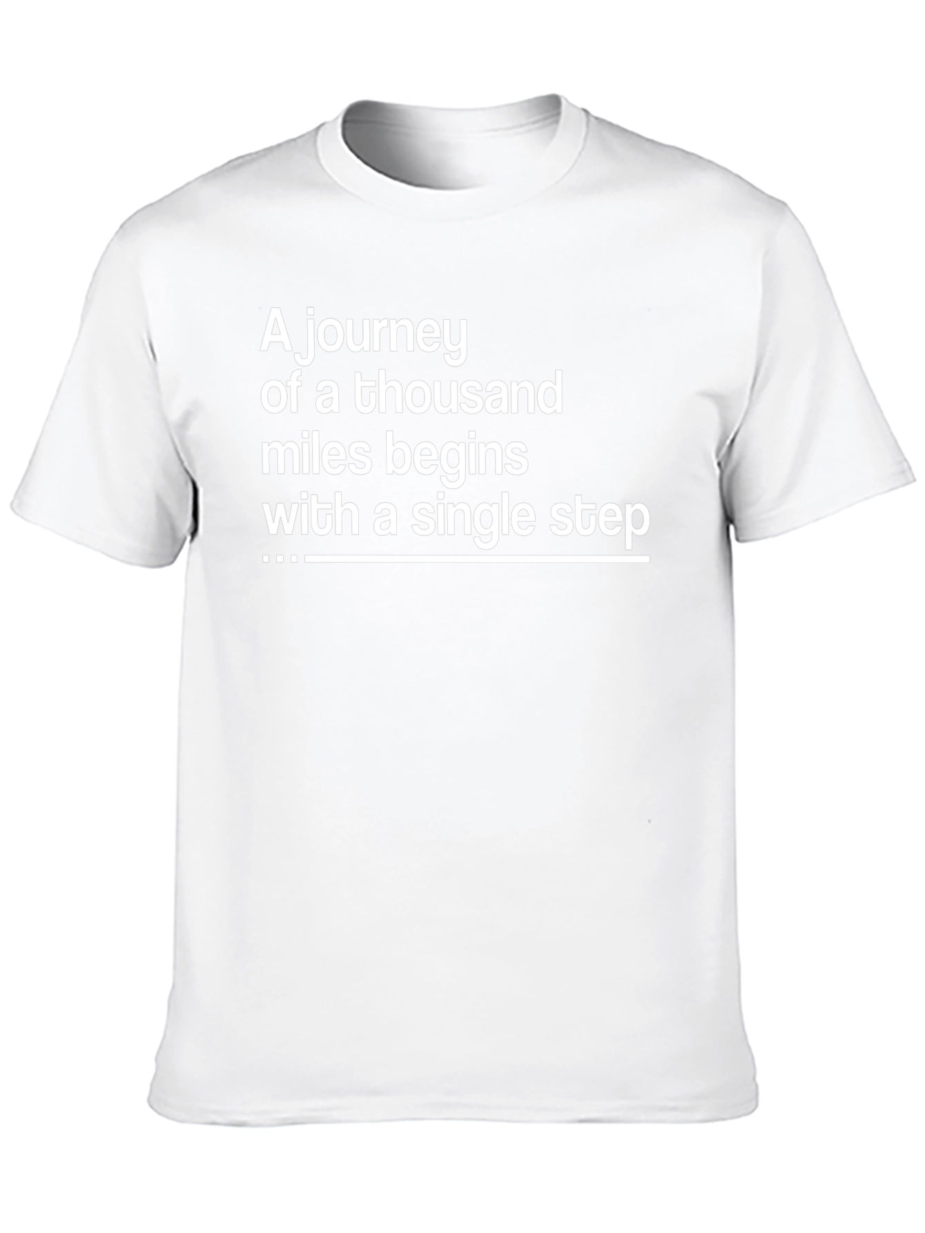 Inspirational Journey T-Shirt - Single Step Quote