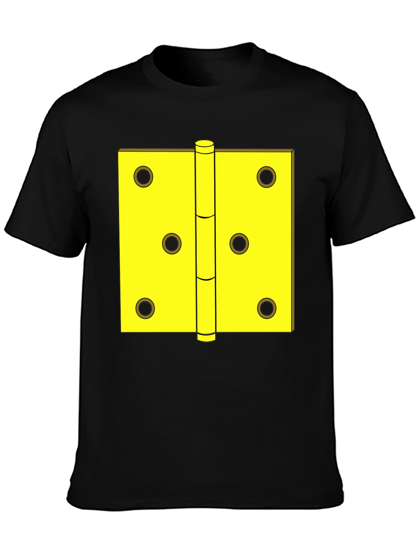 Novelty Door Hinge Graphic Tee - Black