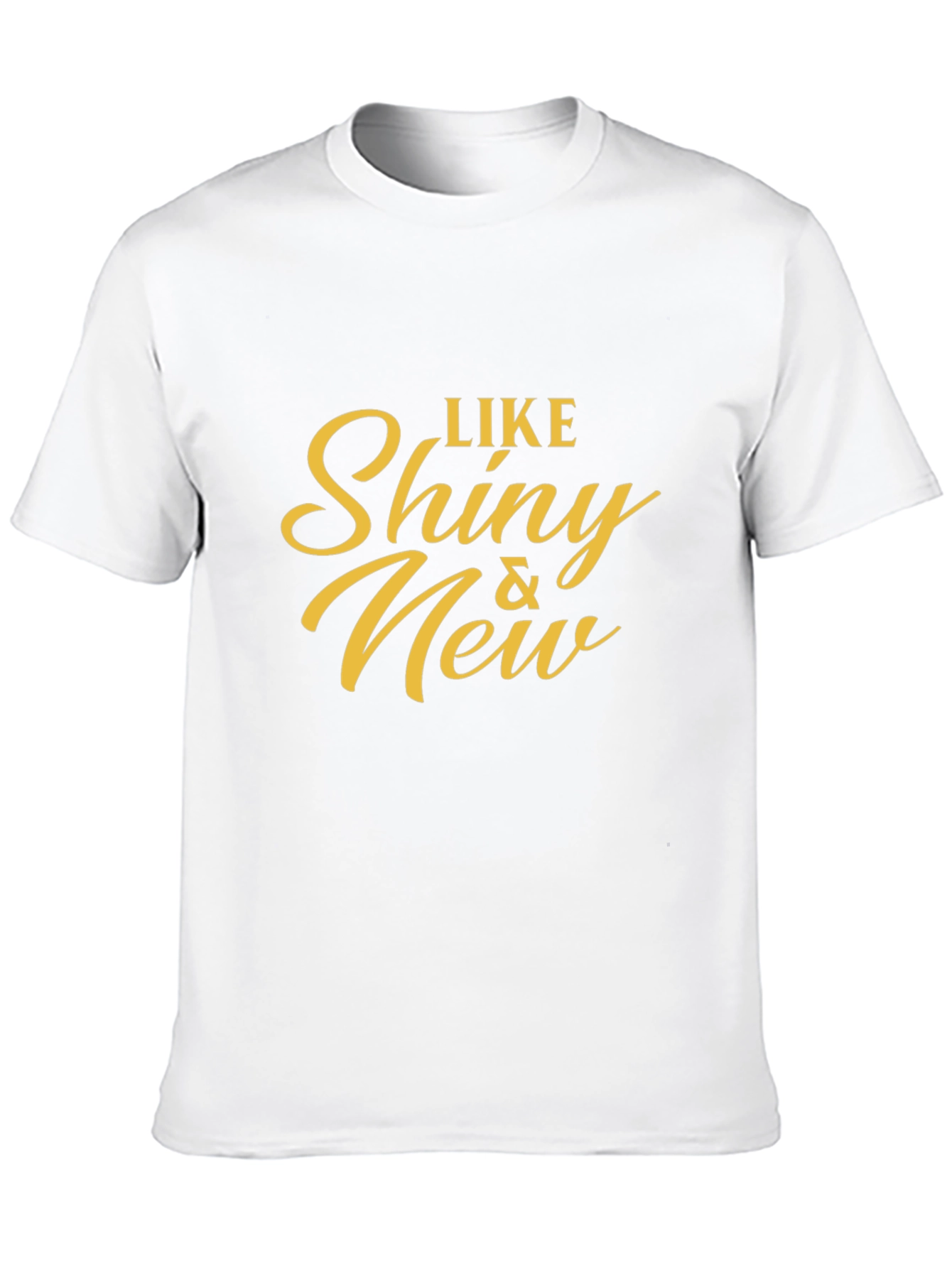 Shiny & New Graphic Tee - Soft Black Cotton