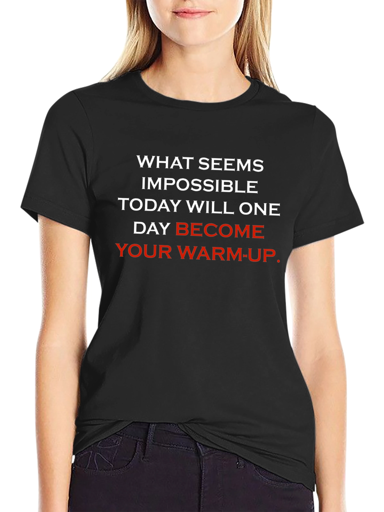 Motivational Workout Black T-Shirt