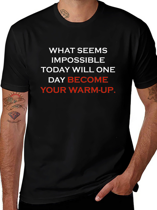 Motivational Workout Black T-Shirt