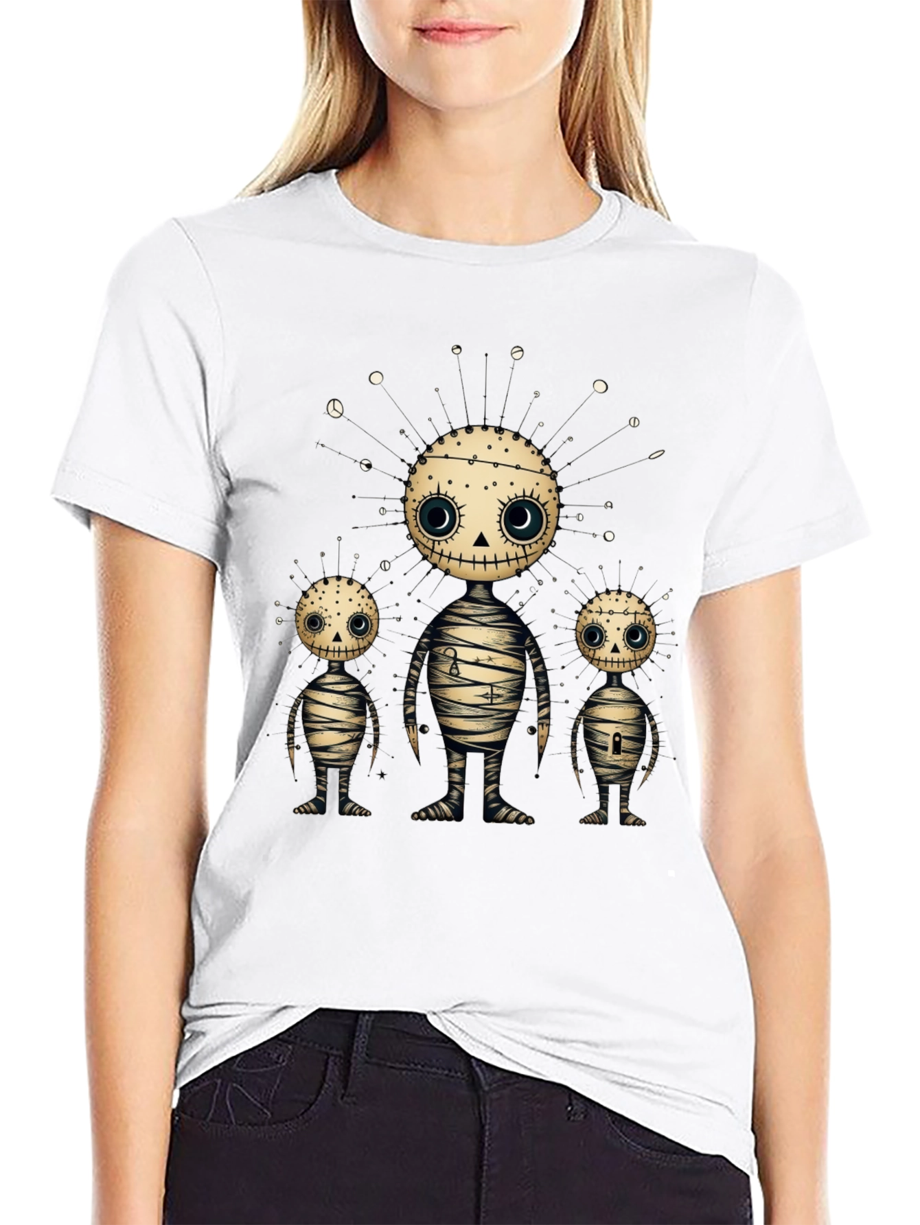 Cute Mummy Graphic Tee - Halloween Spooky Season