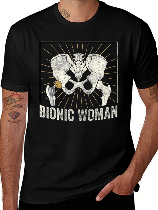 Bionic Woman Hip Replacement Graphic Tee