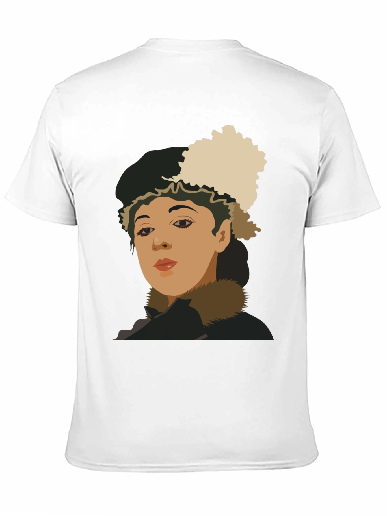 Retro Portrait Graphic Tee - Unisex Black T-Shirt