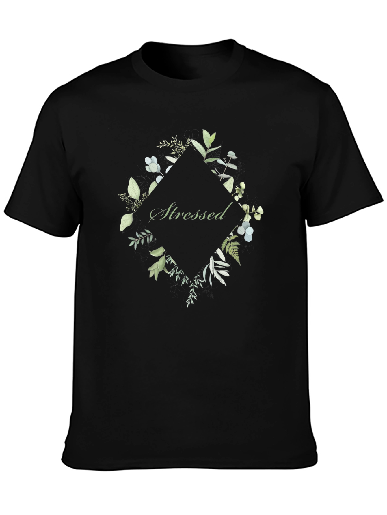 Stressed Floral Diamond Tee