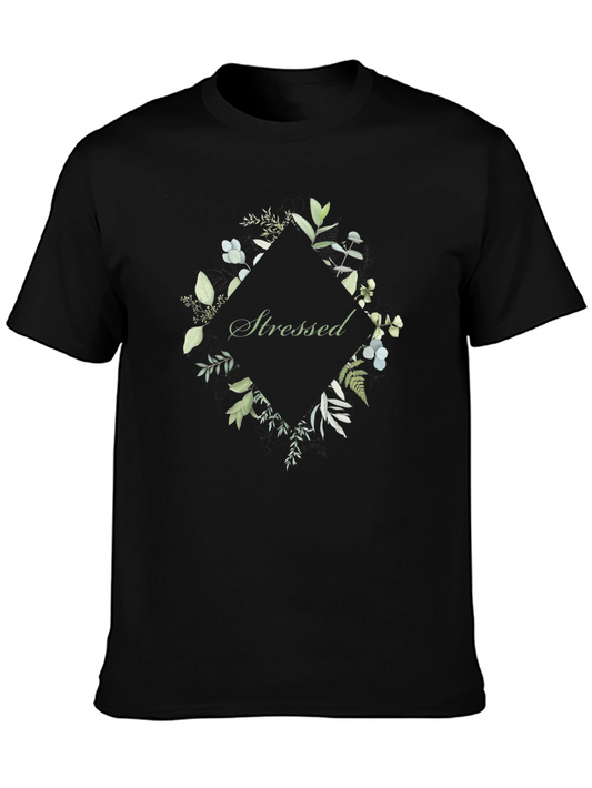 Stressed Floral Diamond Tee