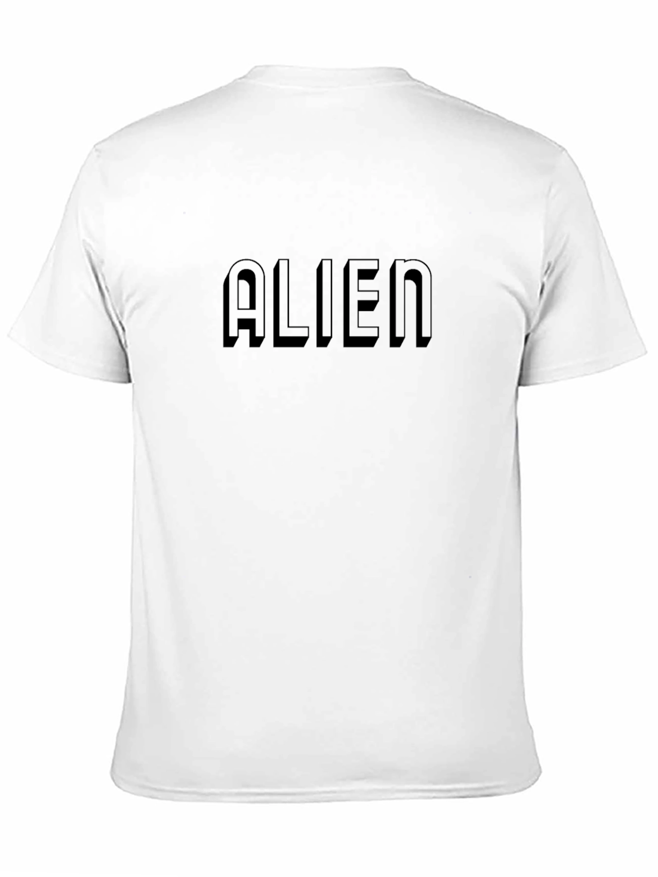 Alien Graphic Print T-Shirt - Black