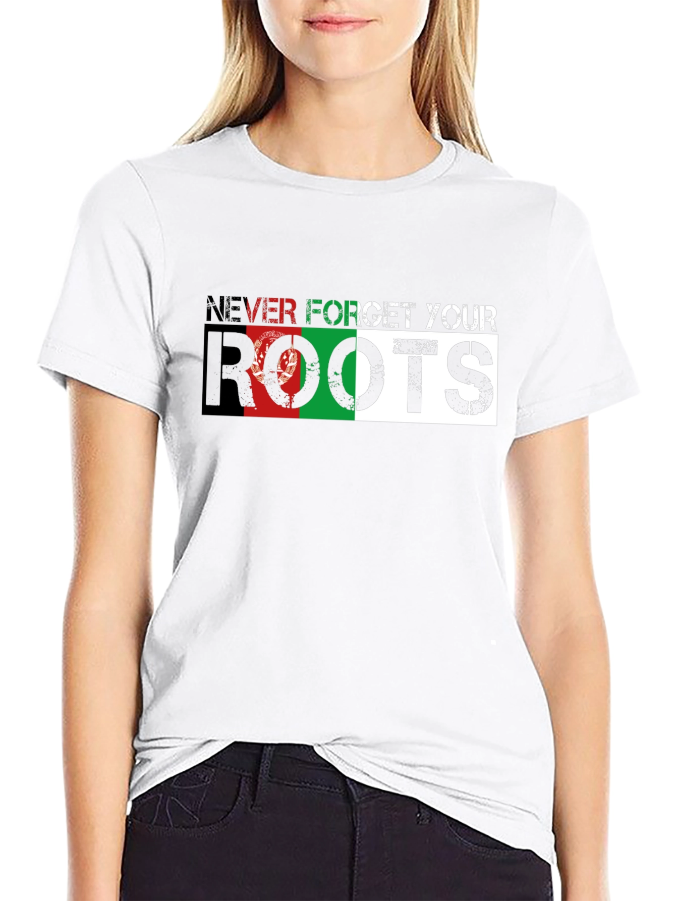 Never Forget Your Roots Afghanistan Pride Tee
