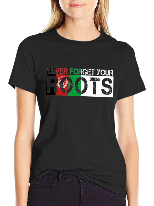 Never Forget Your Roots Afghanistan Pride Tee