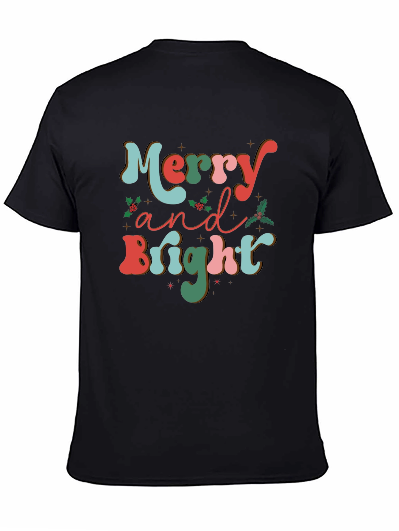 Merry and Bright Christmas Graphic Tee