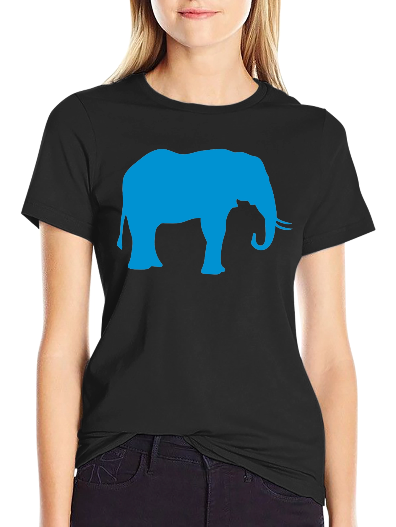 Elephant Graphic T-Shirt - Stylish Animal Print Tee