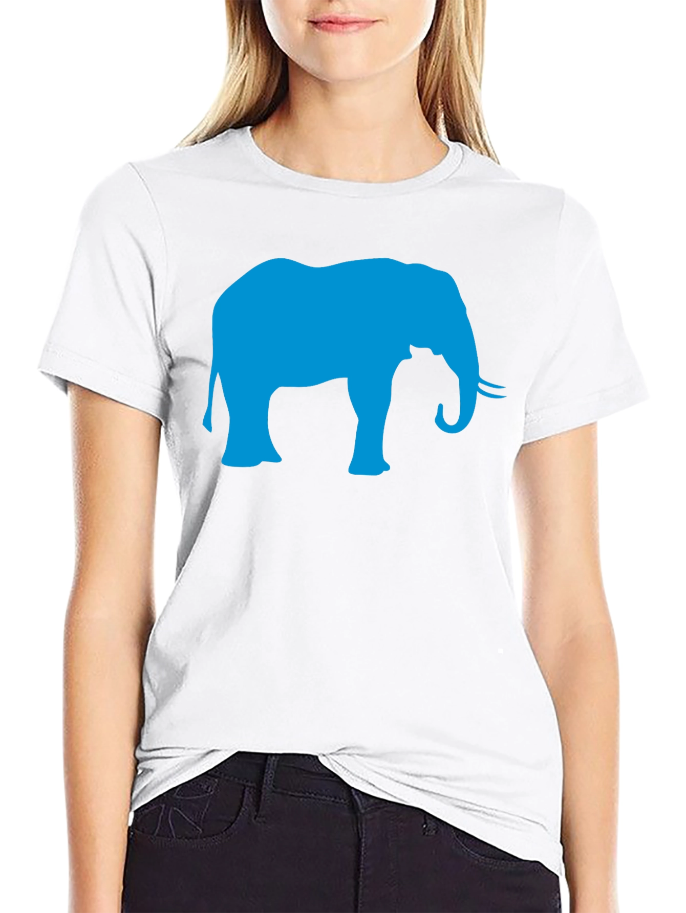 Elephant Graphic T-Shirt - Stylish Animal Print Tee
