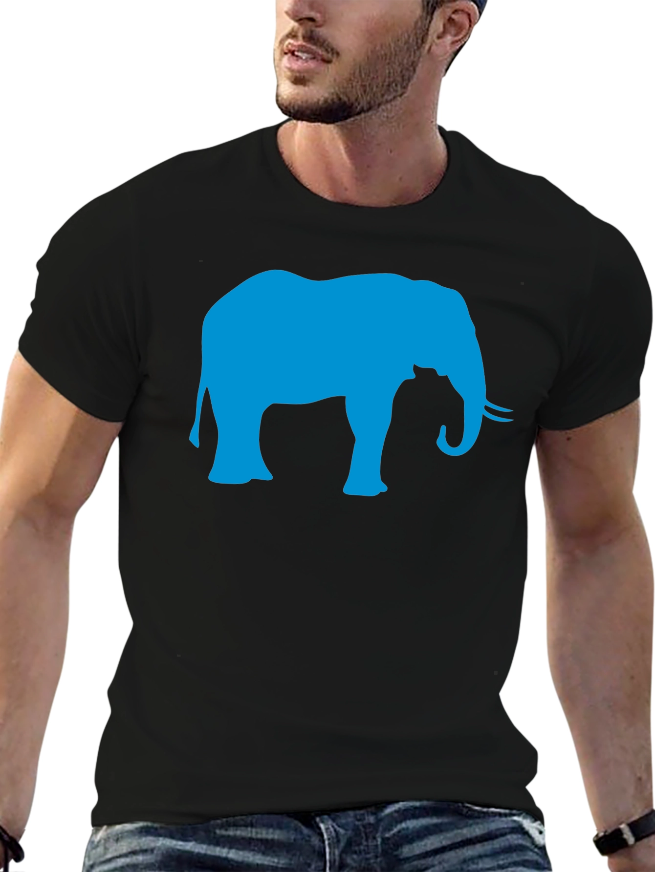 Elephant Graphic T-Shirt - Stylish Animal Print Tee
