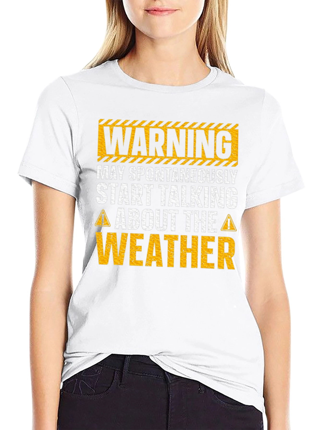 Warning May Spontaneously Talk Weather T-Shirt