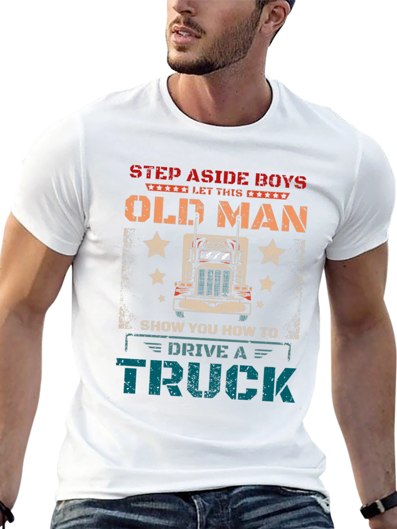 Step Aside Old Man Trucker T-Shirt