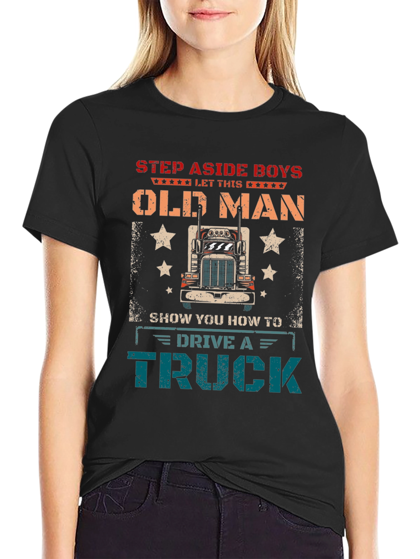 Step Aside Old Man Trucker T-Shirt
