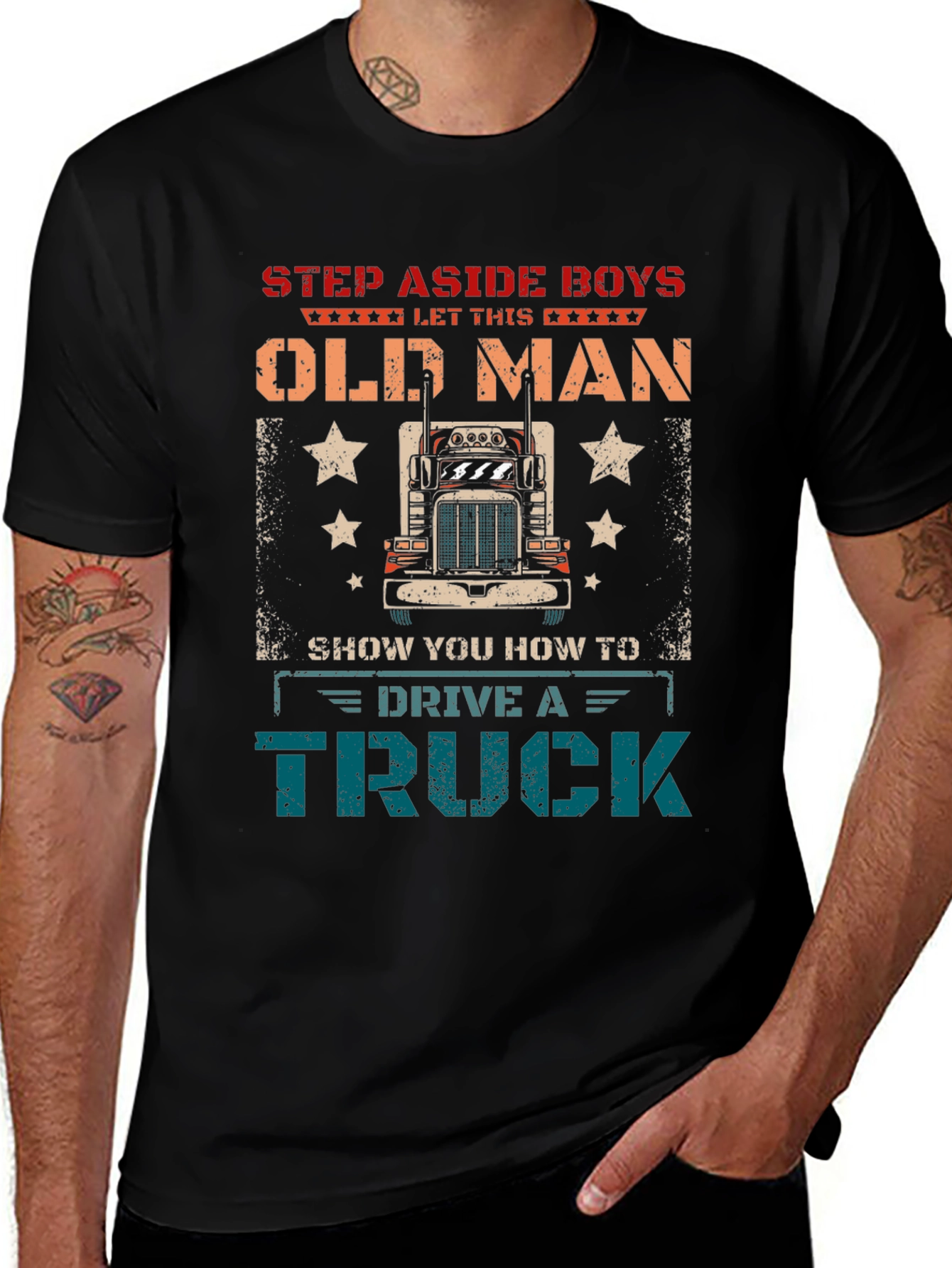 Step Aside Old Man Trucker T-Shirt