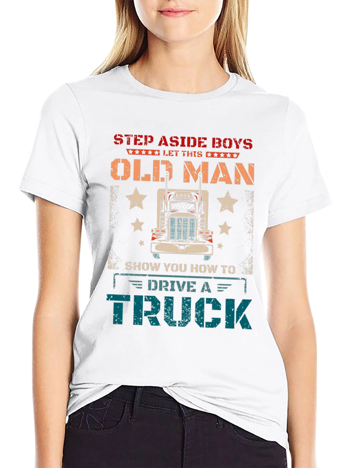 Step Aside Old Man Trucker T-Shirt