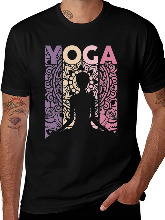 Yoga Mandala Graphic Tee - Relaxed Fit