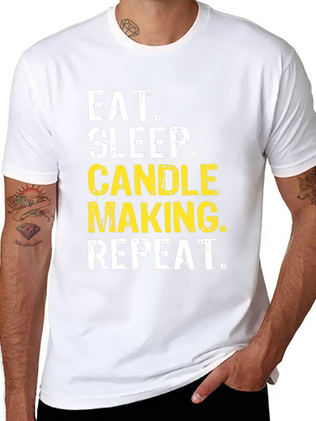 Candle Making T-Shirt Eat Sleep Repeat