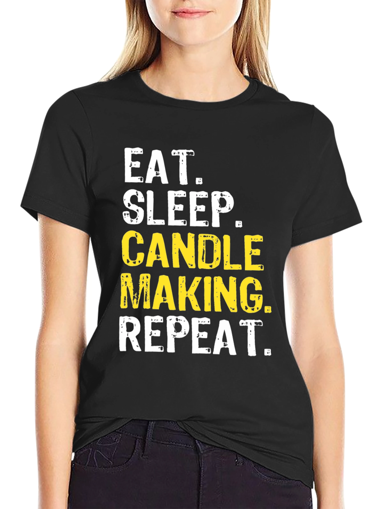 Candle Making T-Shirt Eat Sleep Repeat