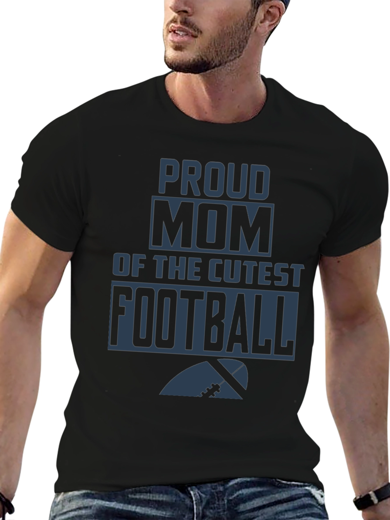 Proud Mom of the Cutest Football Player T-Shirt