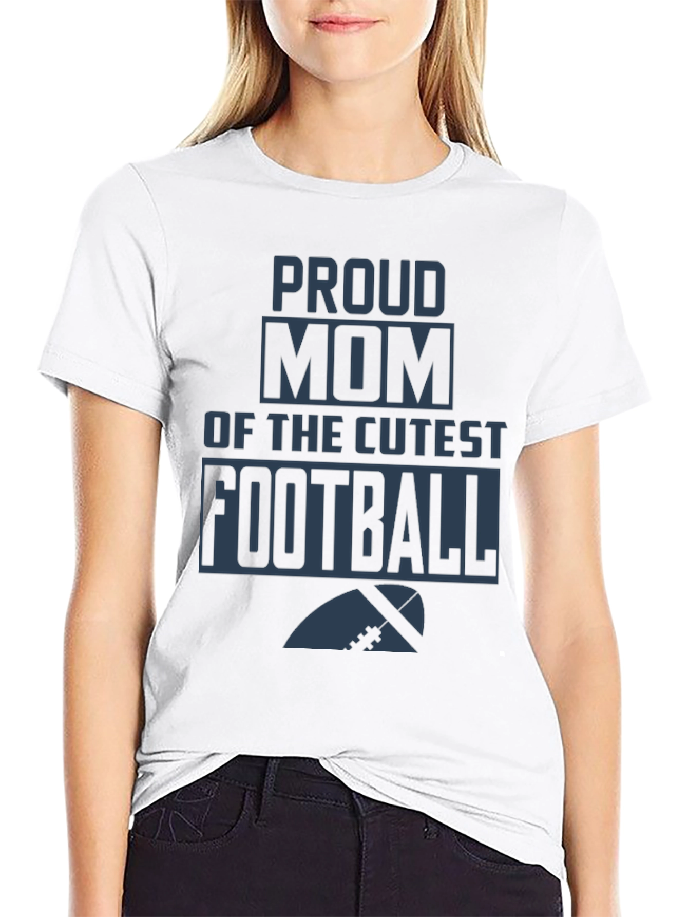 Proud Mom of the Cutest Football Player T-Shirt