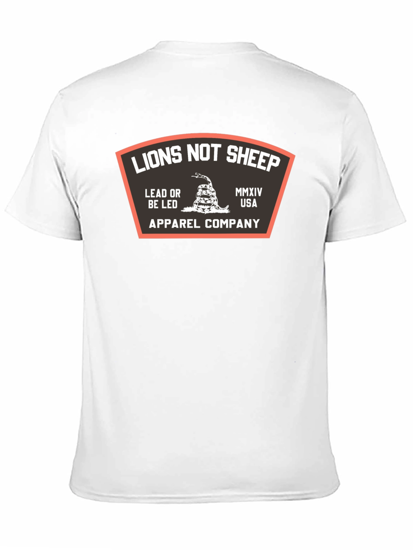 Lions Not Sheep Black Graphic T-Shirt