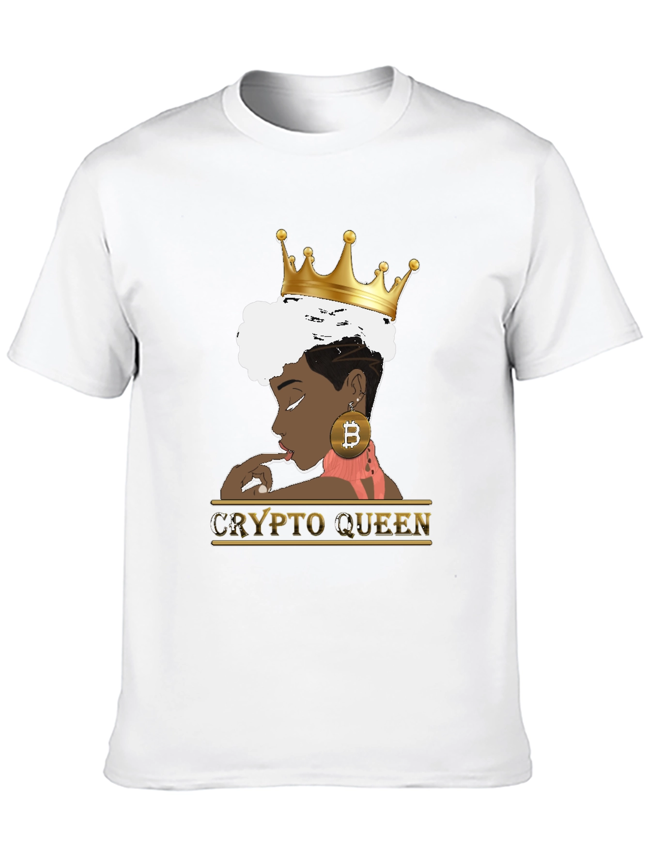 Crypto Queen Black Graphic Tee