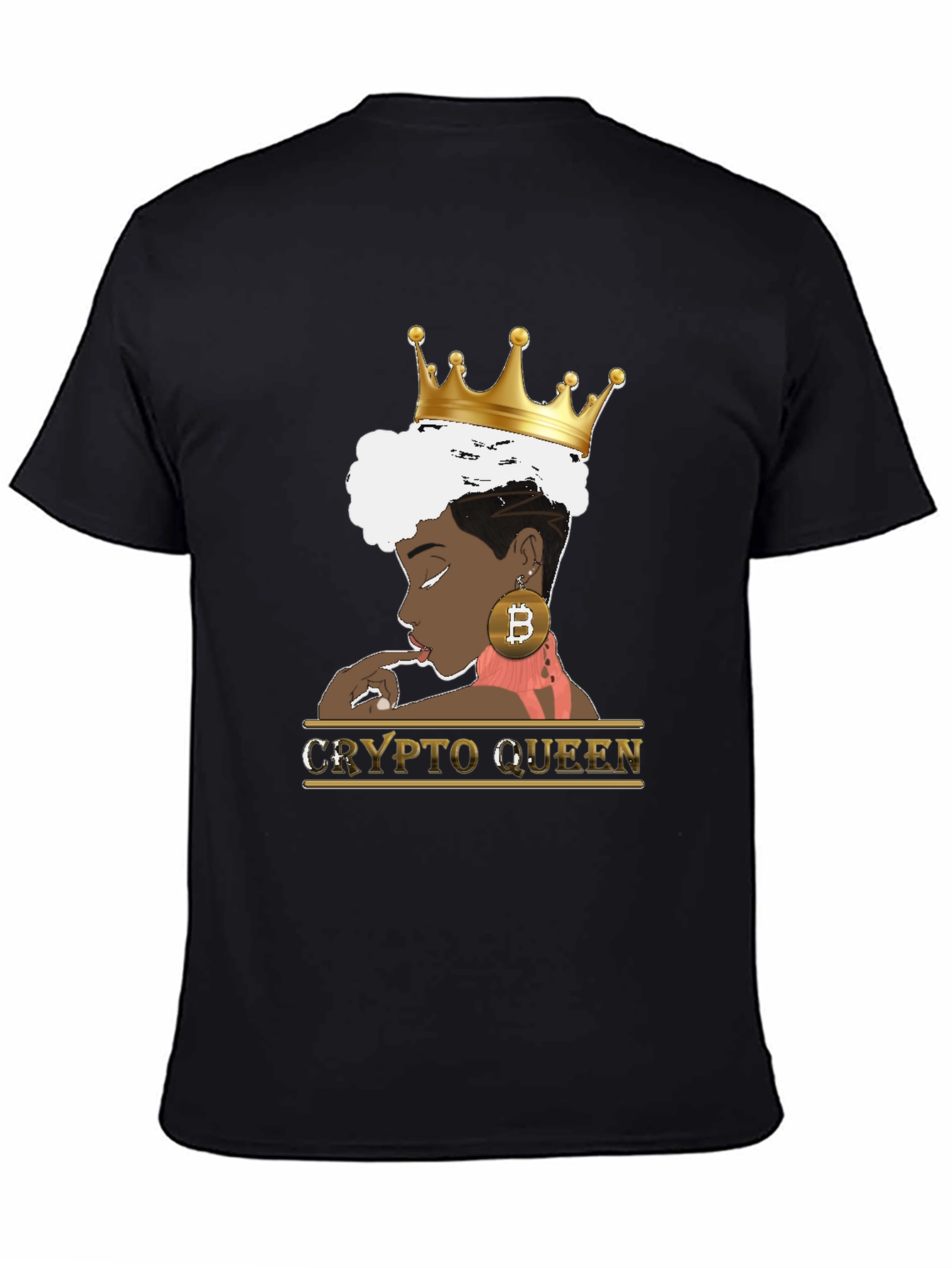 Crypto Queen Black Graphic Tee