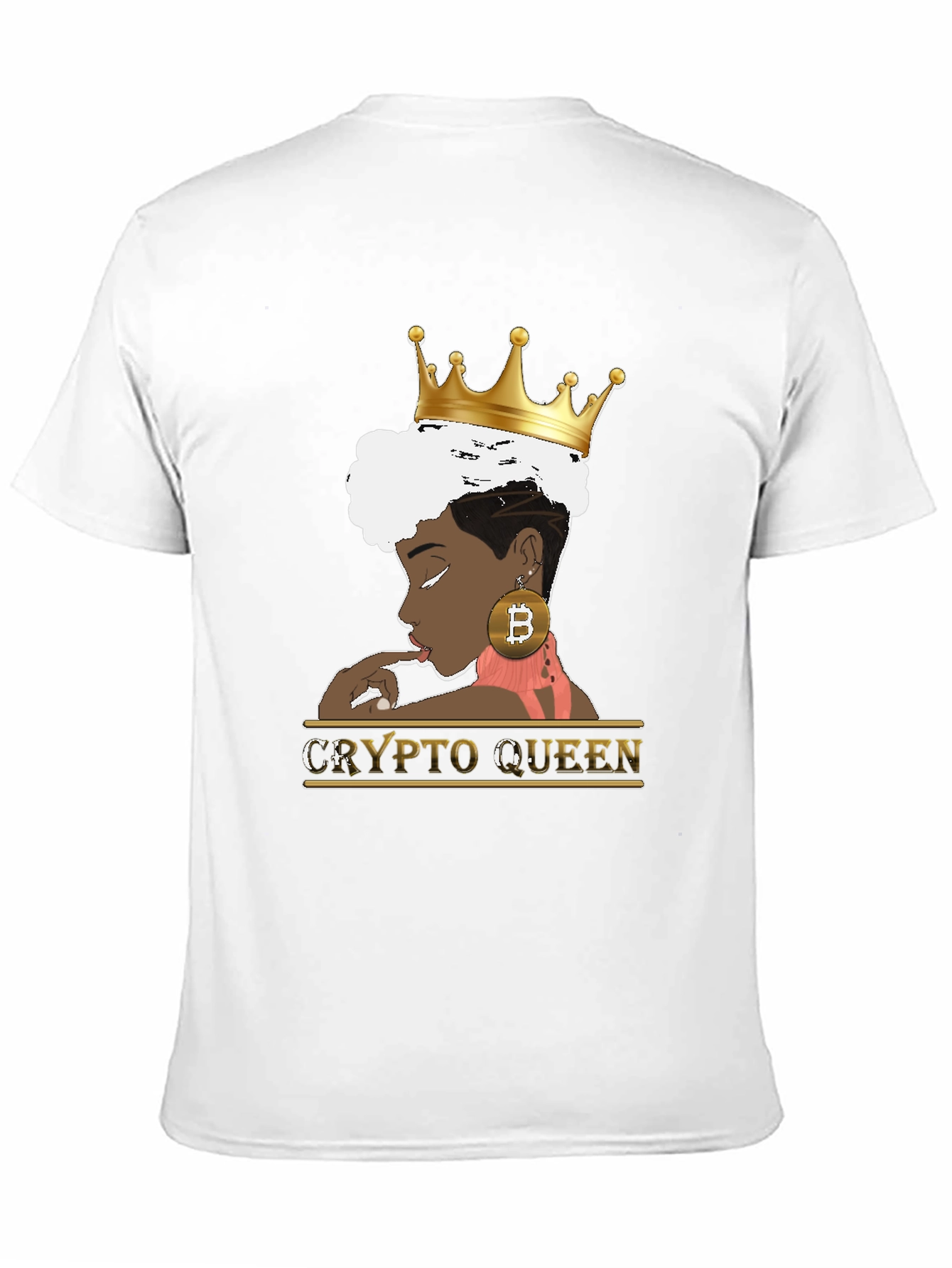 Crypto Queen Black Graphic Tee