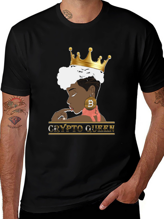 Crypto Queen Black Graphic Tee