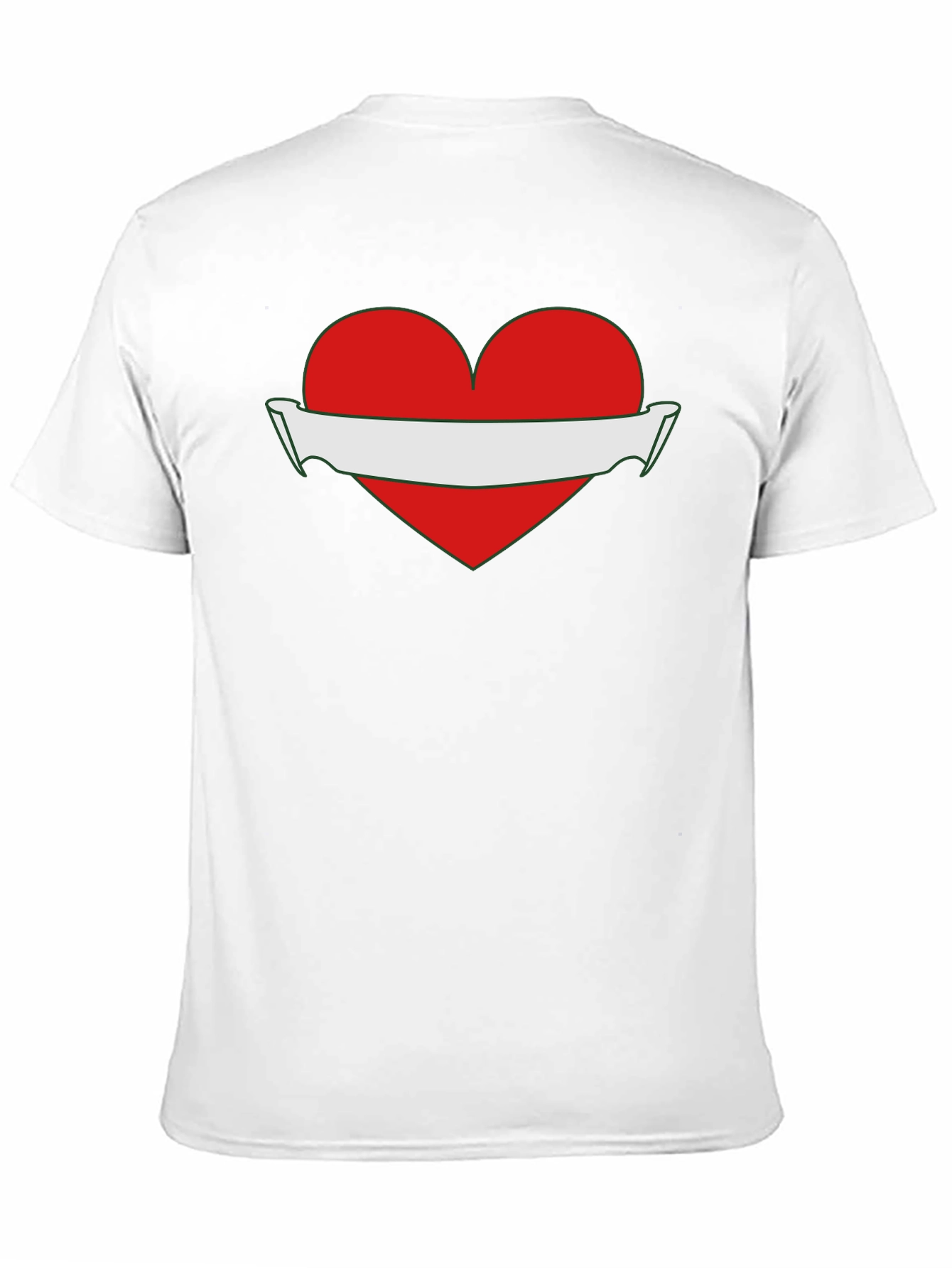 Heart & Banner Graphic T-Shirt - Black
