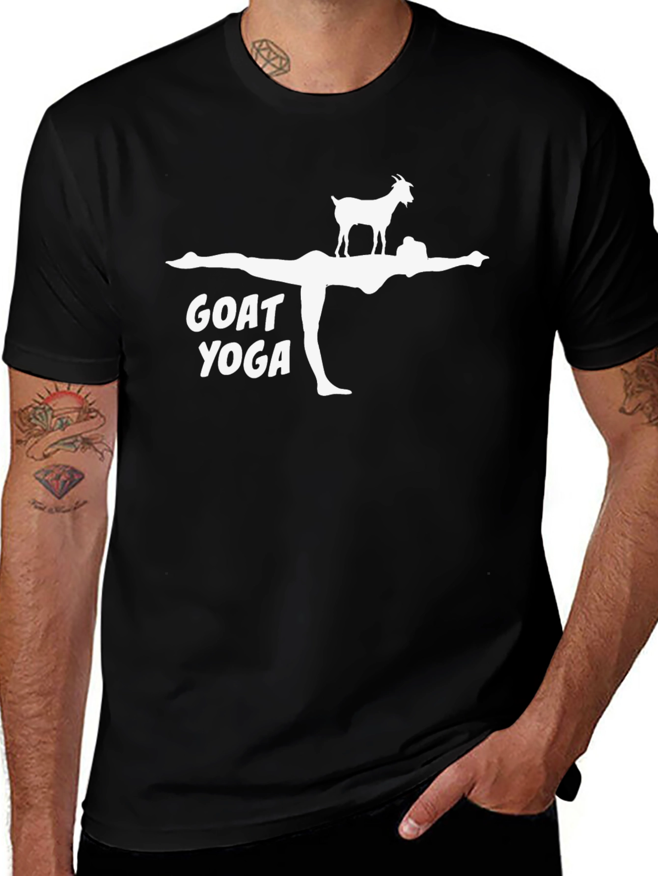 Goat Yoga Graphic T-Shirt