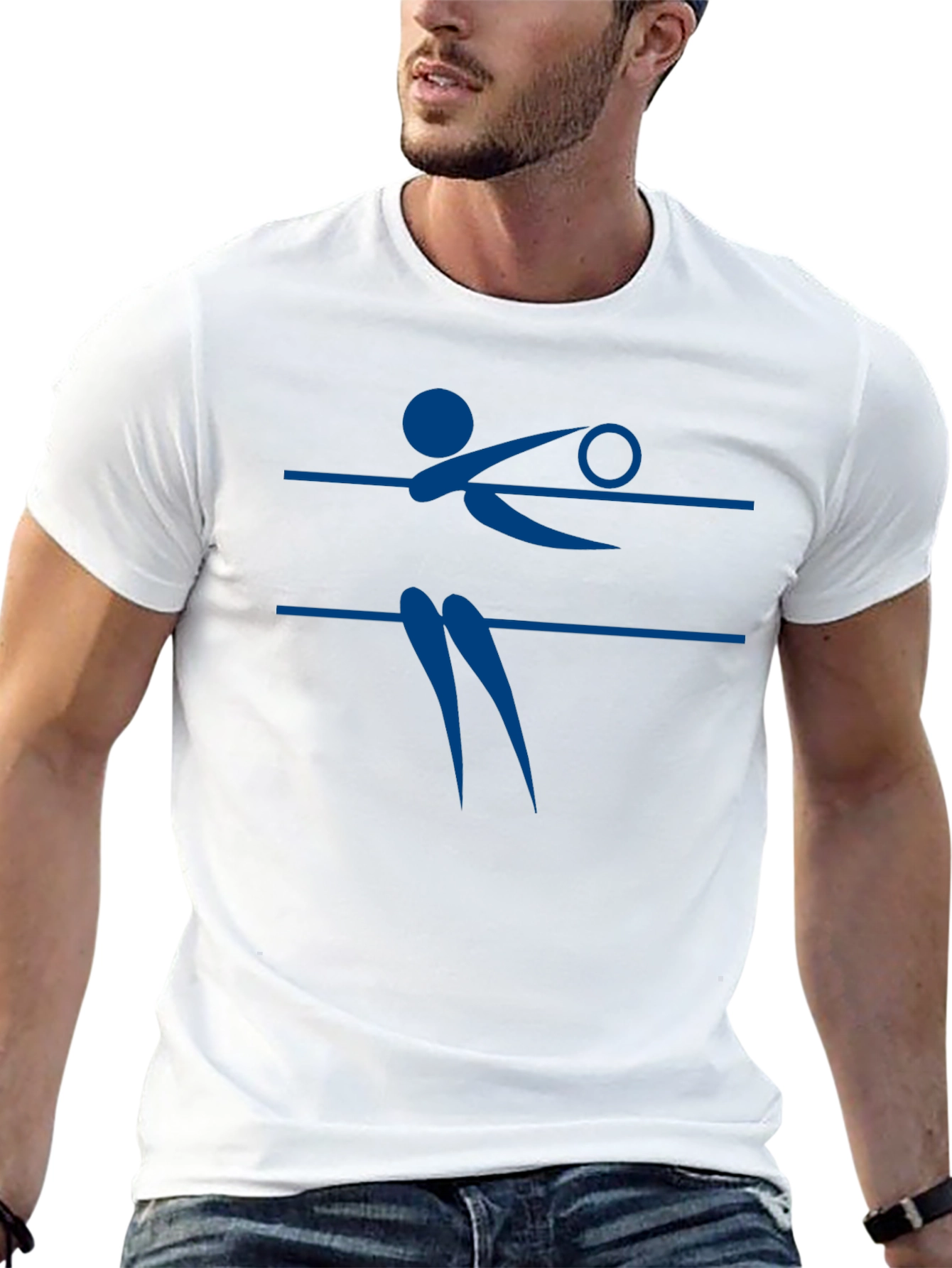 Volleyball Player Graphic Tee - Black