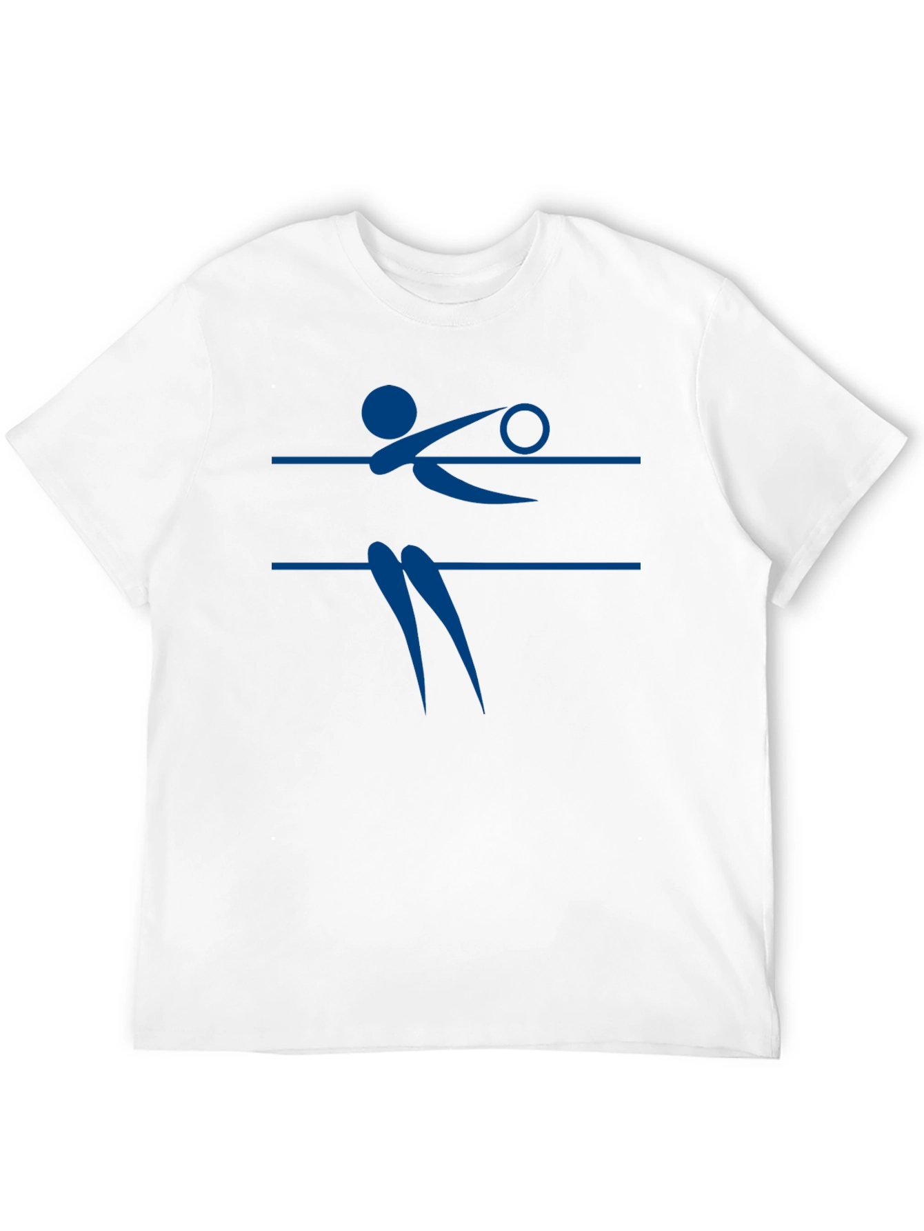 Volleyball Player Graphic Tee - Black
