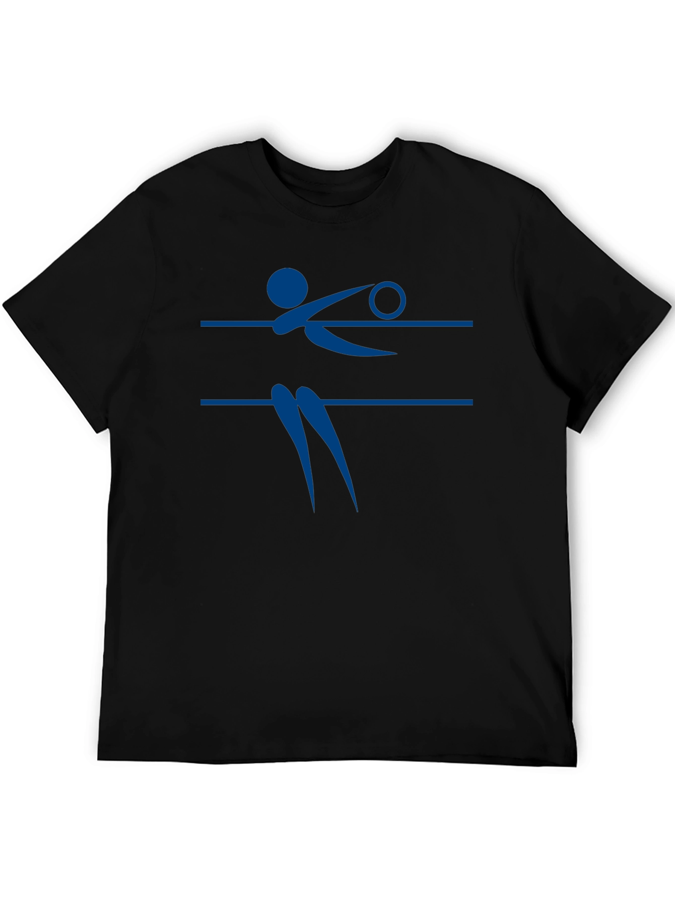 Volleyball Player Graphic Tee - Black