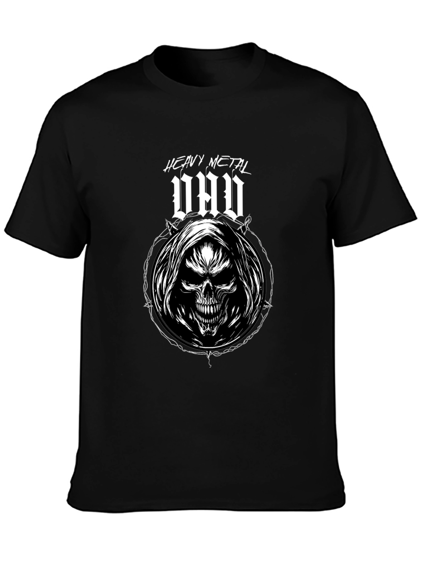 Heavy Metal Dad T-Shirt - Grim Reaper Skull Design