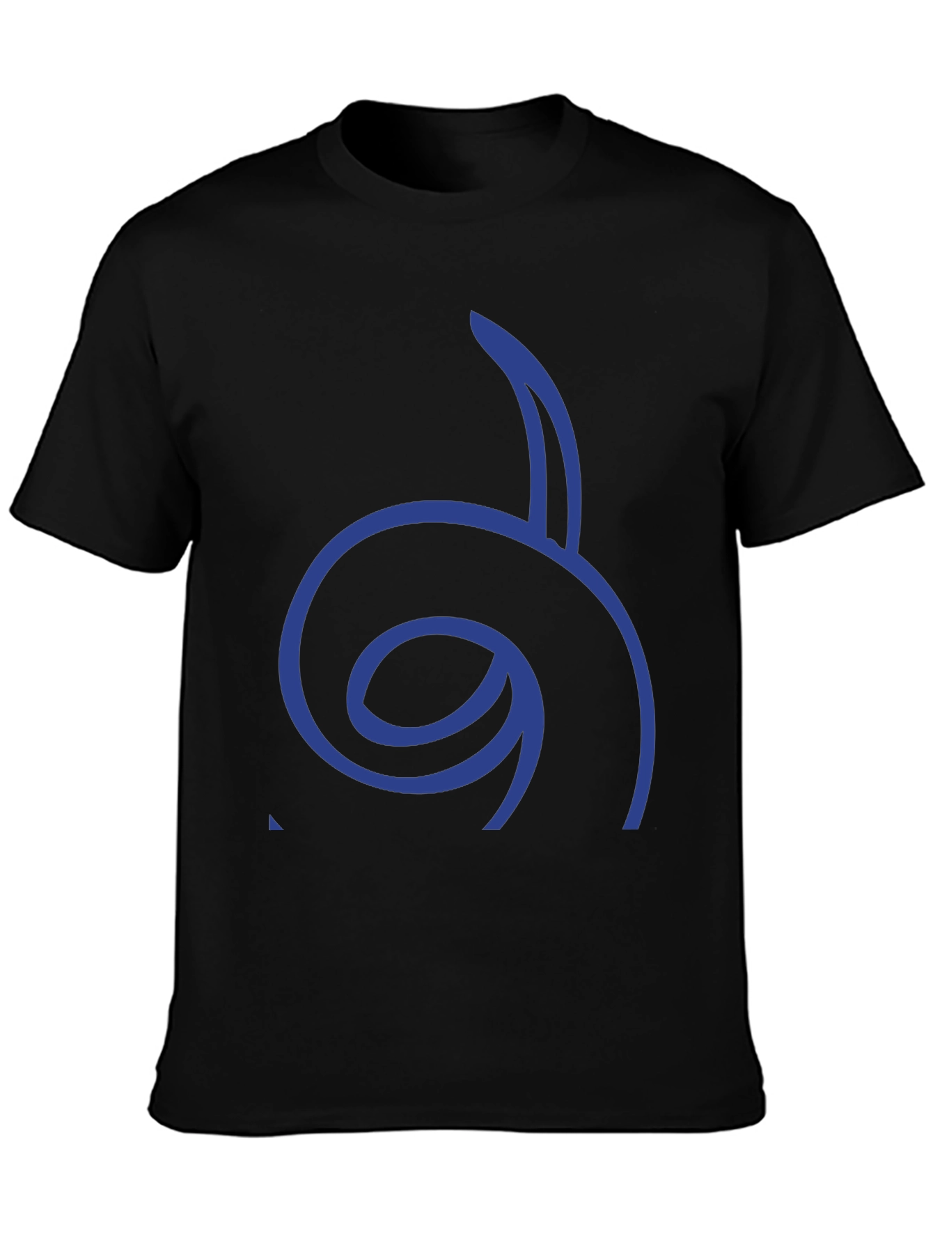 Cool Graphic Tee - Blue Spiral Design
